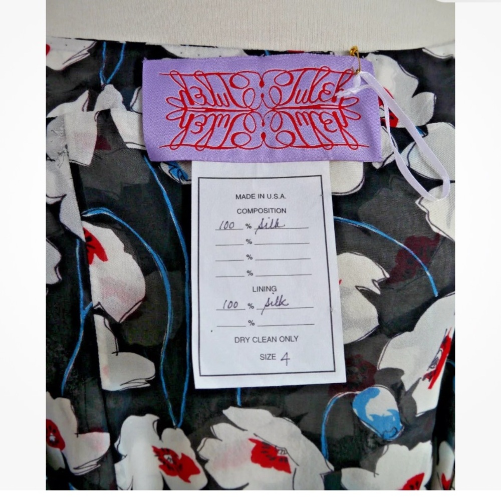 Vintage TULEH Silk Dress - Picture 5 of 11